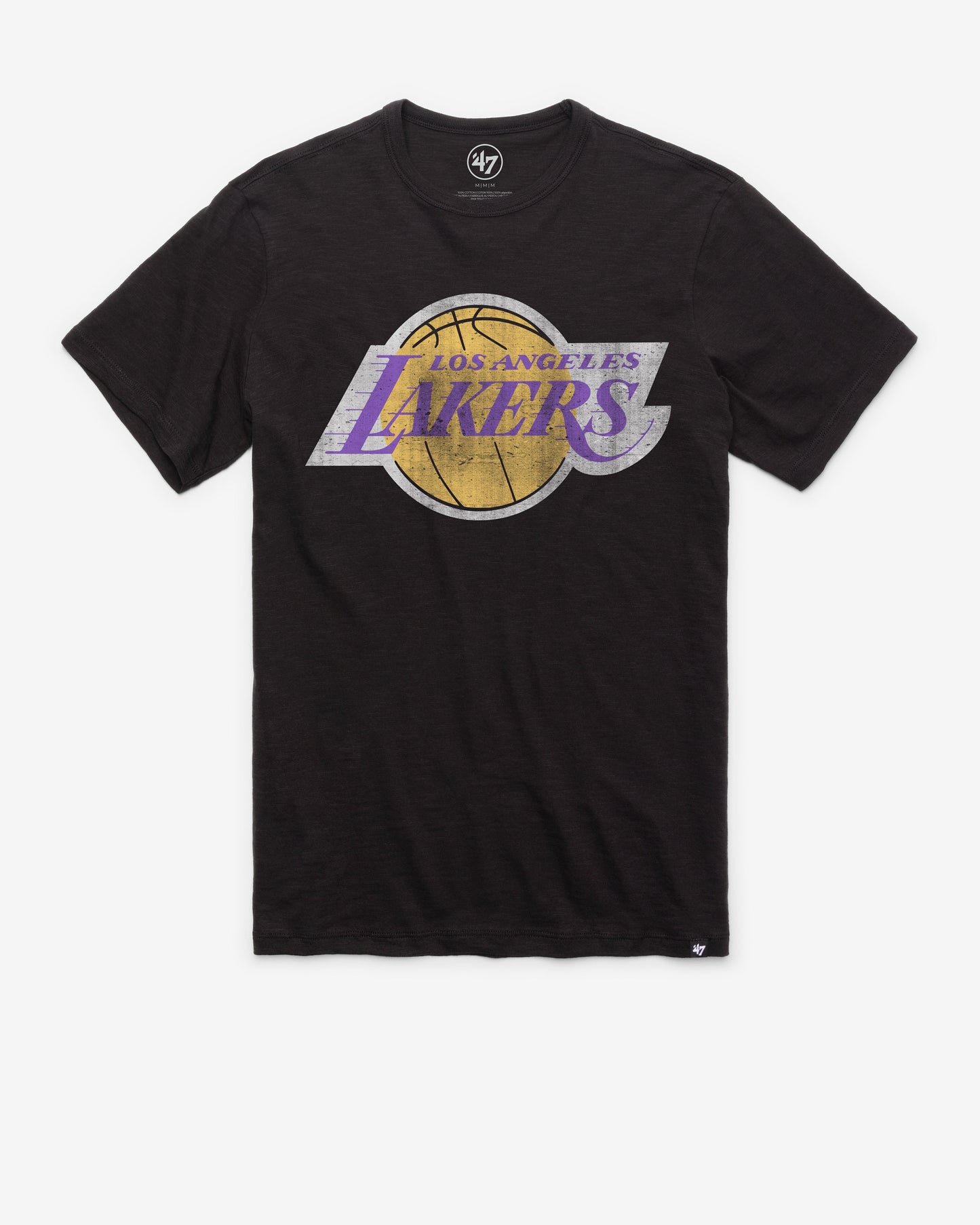 LOS ANGELES LAKERS HARDWOOD CLASSICS GRIT '47 SCRUM TEE Official NBA Fan Gear