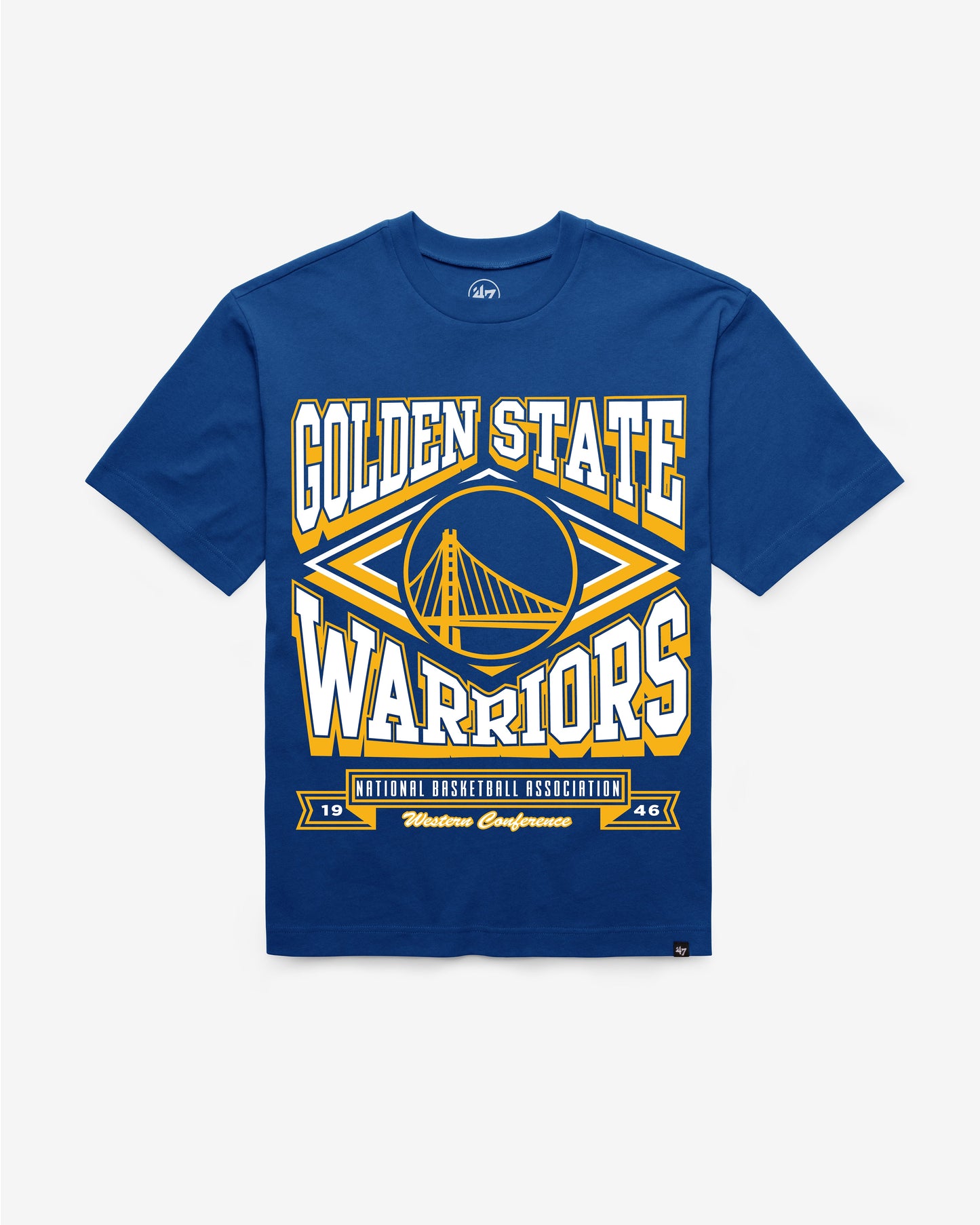 GOLDEN STATE WARRIORS HEATER '47 FOUNDATION TEE Official NBA Fan Gear