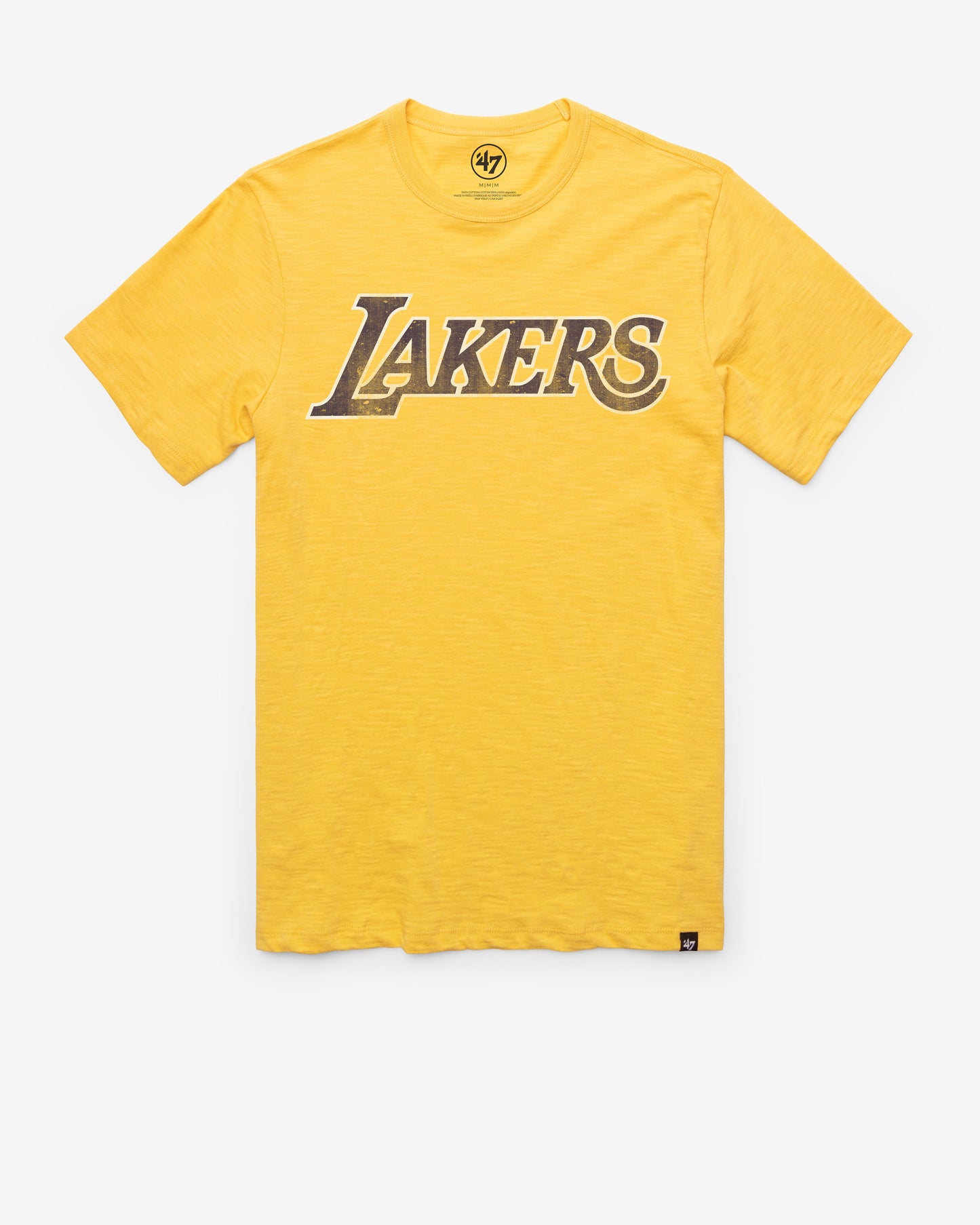 LOS ANGELES LAKERS GRIT WORDMARK '47 SCRUM TEE Official NBA Fan Gear