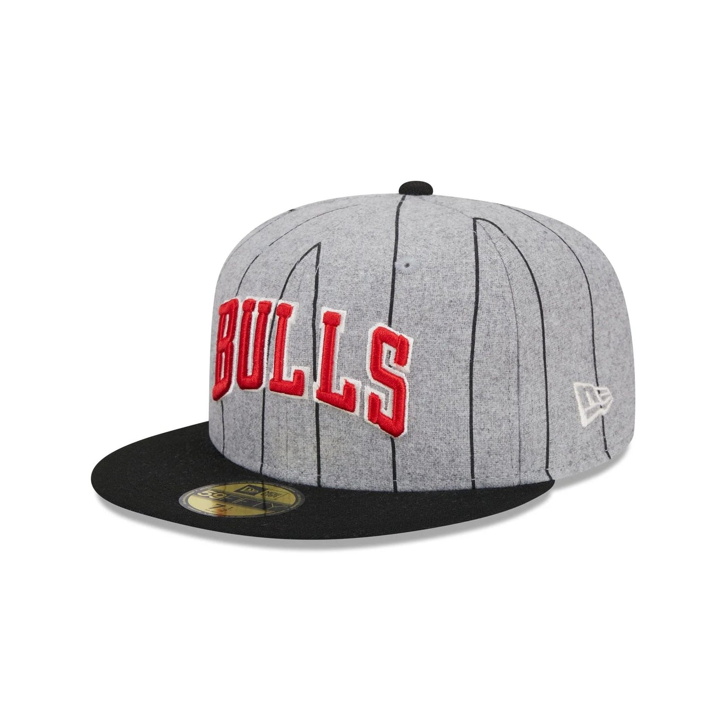 Chicago Bulls Heather Pinstripe NBA 59FIFTY Fitted New Era Official NBA Fan Gear