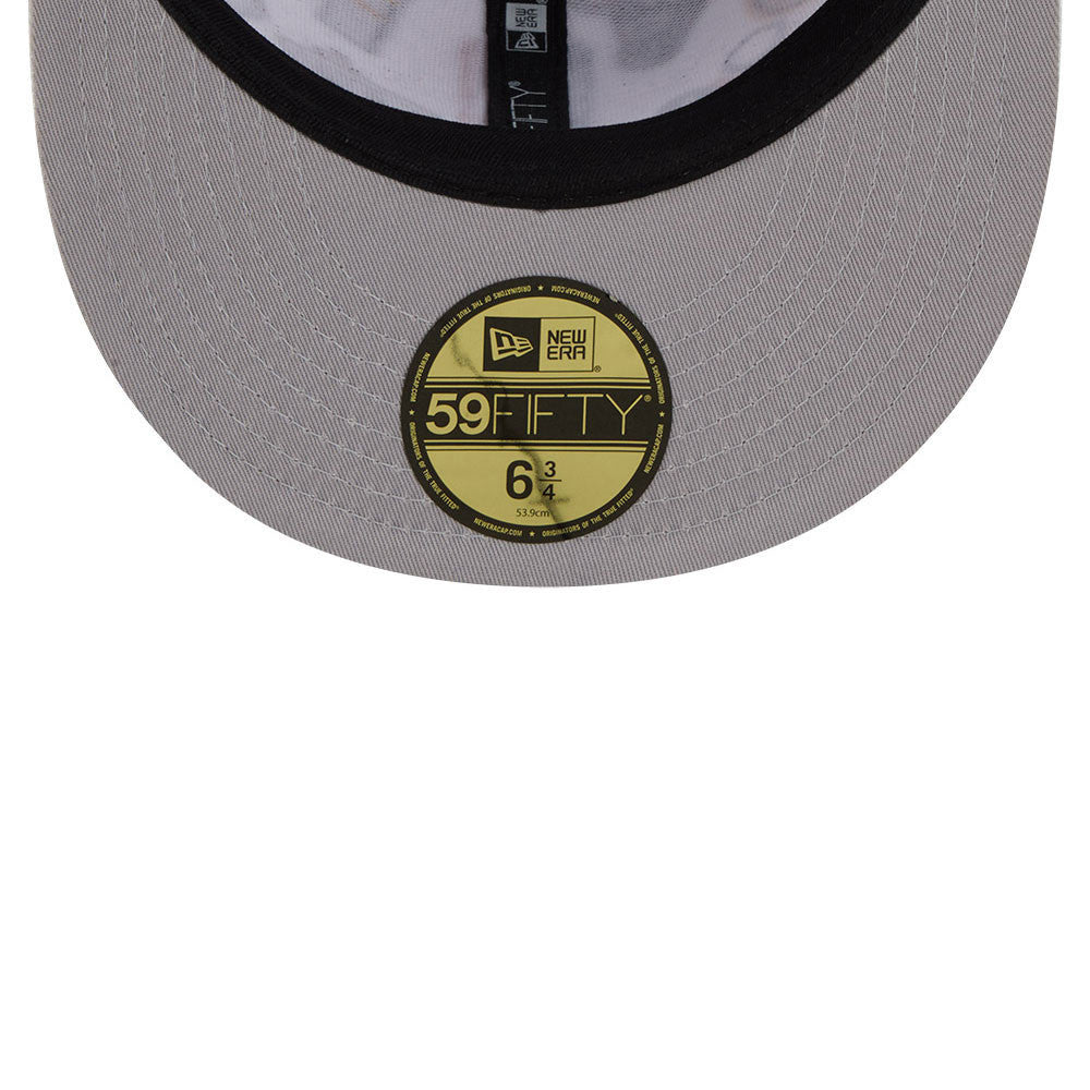NBA All Over Patch 59FIFTY New Era White Official NBA Fan Gear