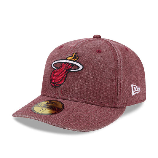 Miami Heat NBA Hardwood Classic New Era Burgundy Official NBA Fan Gear