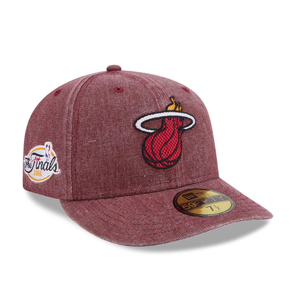 Miami Heat NBA Hardwood Classic New Era Burgundy Official NBA Fan Gear