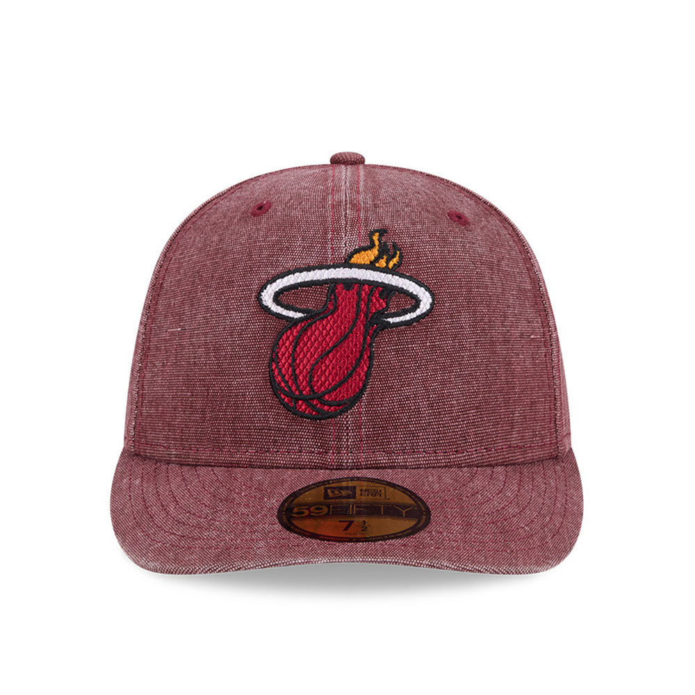 Miami Heat NBA Hardwood Classic New Era Burgundy Official NBA Fan Gear