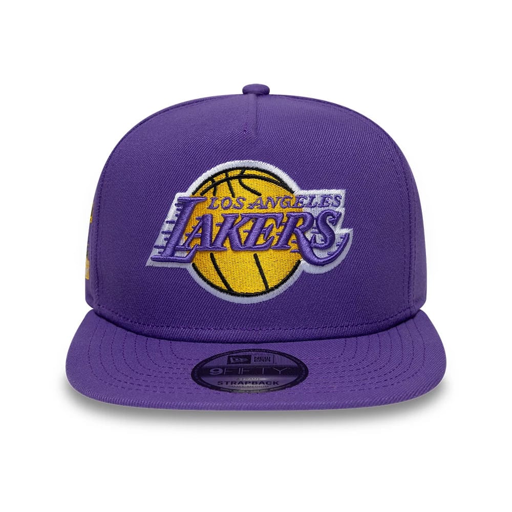 Los Angeles Lakers NBA Hardwood Classic 9FIFTY A-Frame Snapback New Era Purple Official NBA Fan Gear
