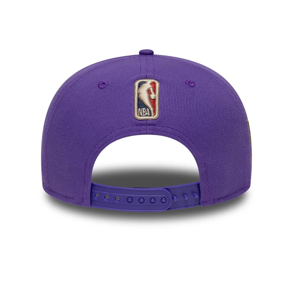 Los Angeles Lakers NBA Hardwood Classic 9FIFTY A-Frame Snapback New Era Purple Official NBA Fan Gear