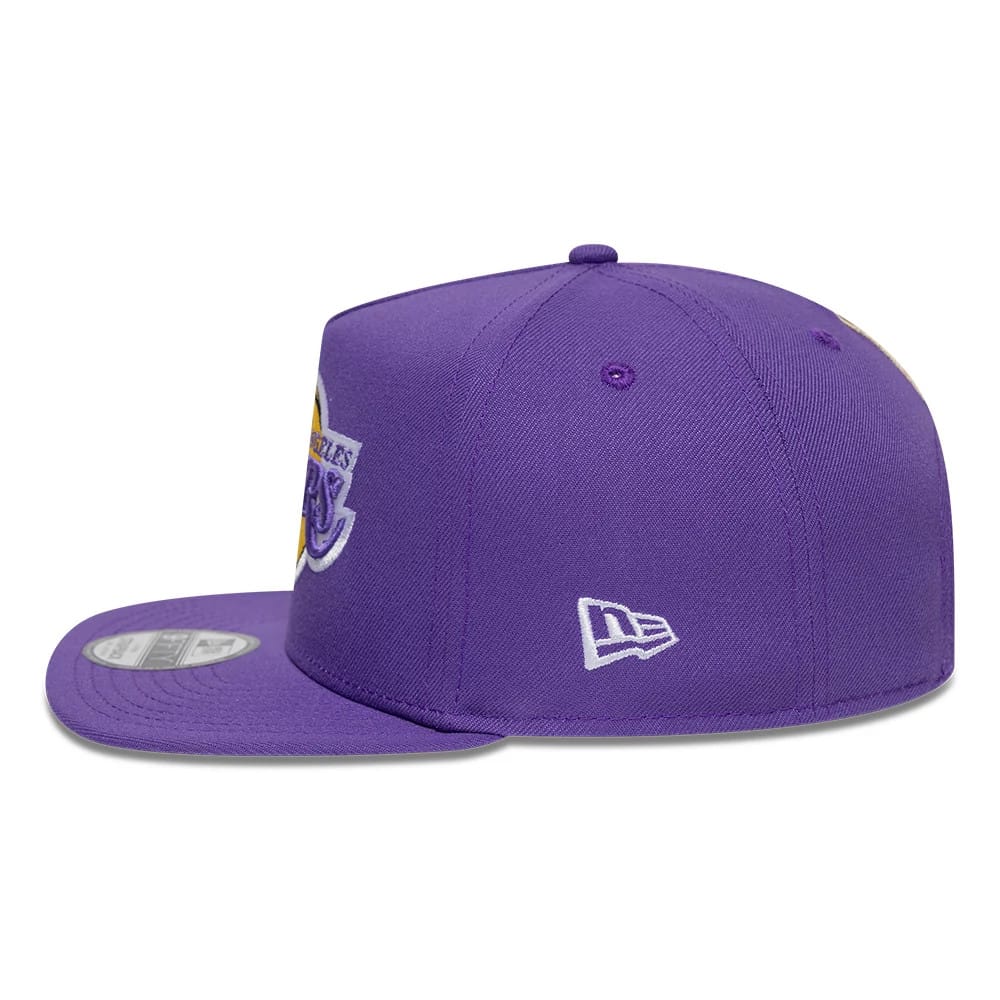Los Angeles Lakers NBA Hardwood Classic 9FIFTY A-Frame Snapback New Era Purple Official NBA Fan Gear