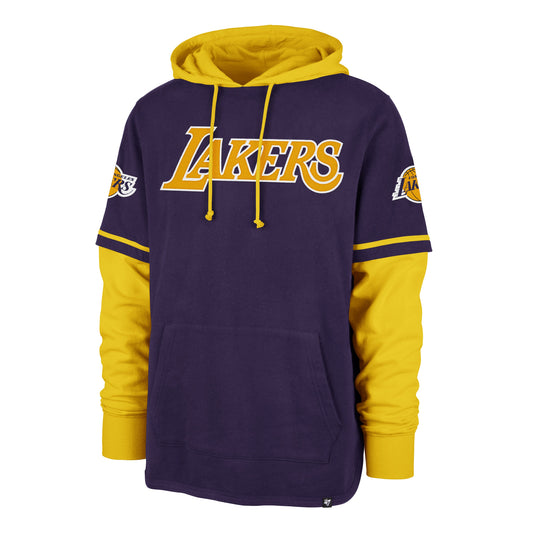 LOS ANGELES LAKERS TRIFECTA '47 SHORTSTOP PULLOVER HOOD Official NBA Fan Gear
