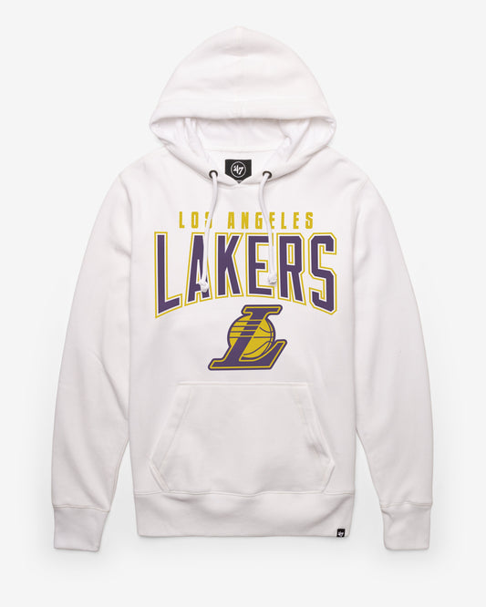 LOS ANGELES LAKERS TEAM ELEMENTS ARCH '47 HEADLINE HOOD Official NBA Fan Gear