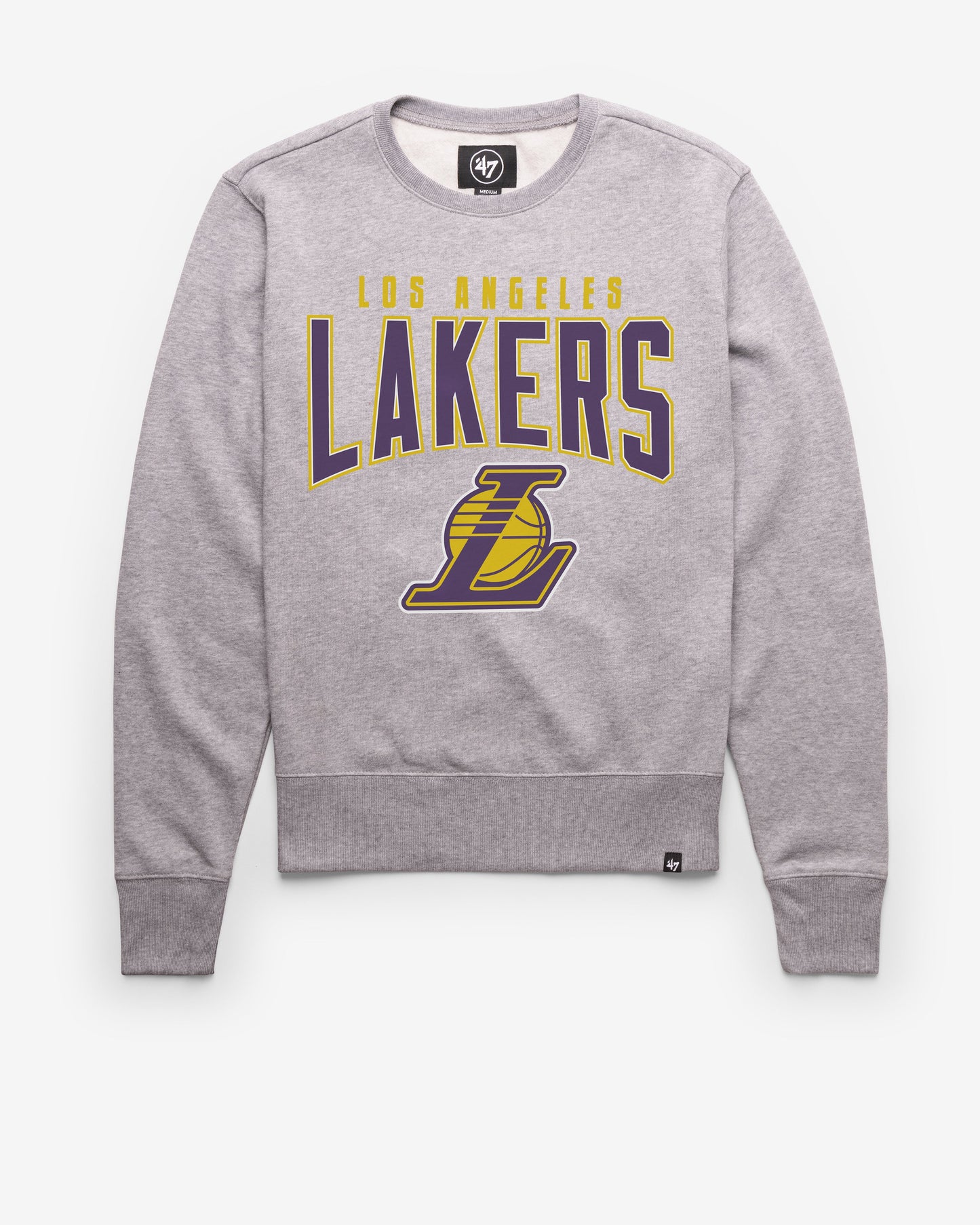LOS ANGELES LAKERS TEAM ELEMENTS ARCH '47 HEADLINE CREW Official NBA Fan Gear
