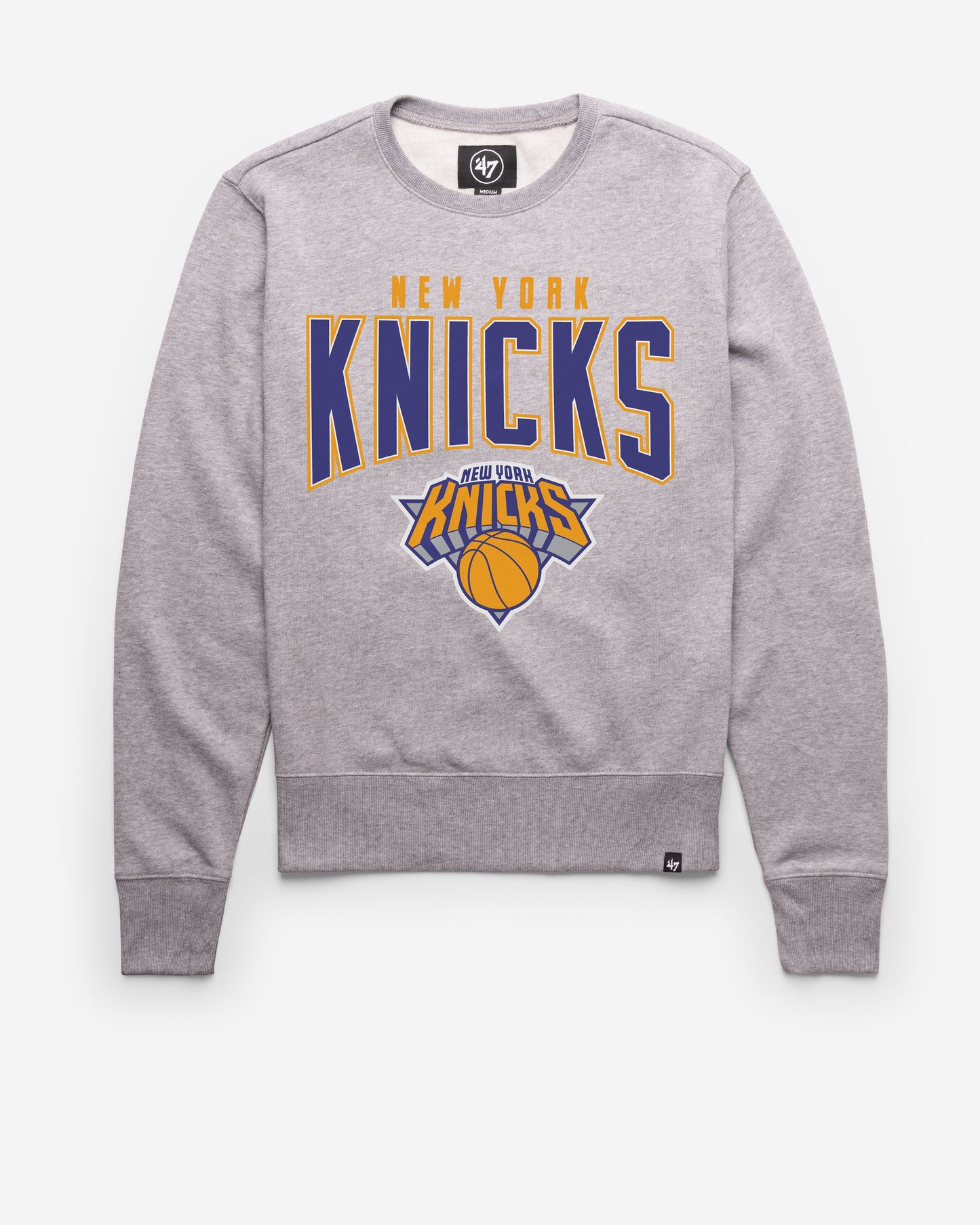 NEW YORK KNICKS TEAM ELEMENTS ARCH '47 HEADLINE CREW Official NBA Fan Gear