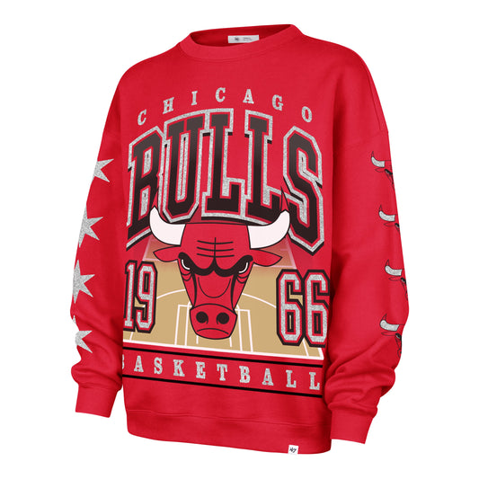 CHICAGO BULLS GO BIG '47 OVERSIZED CREW WOMENS Official NBA Fan Gear