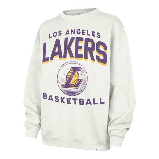 LOS ANGELES LAKERS ARCH CLOUD '47 OVERSIZED CREW WOMENS Official NBA Fan Gear