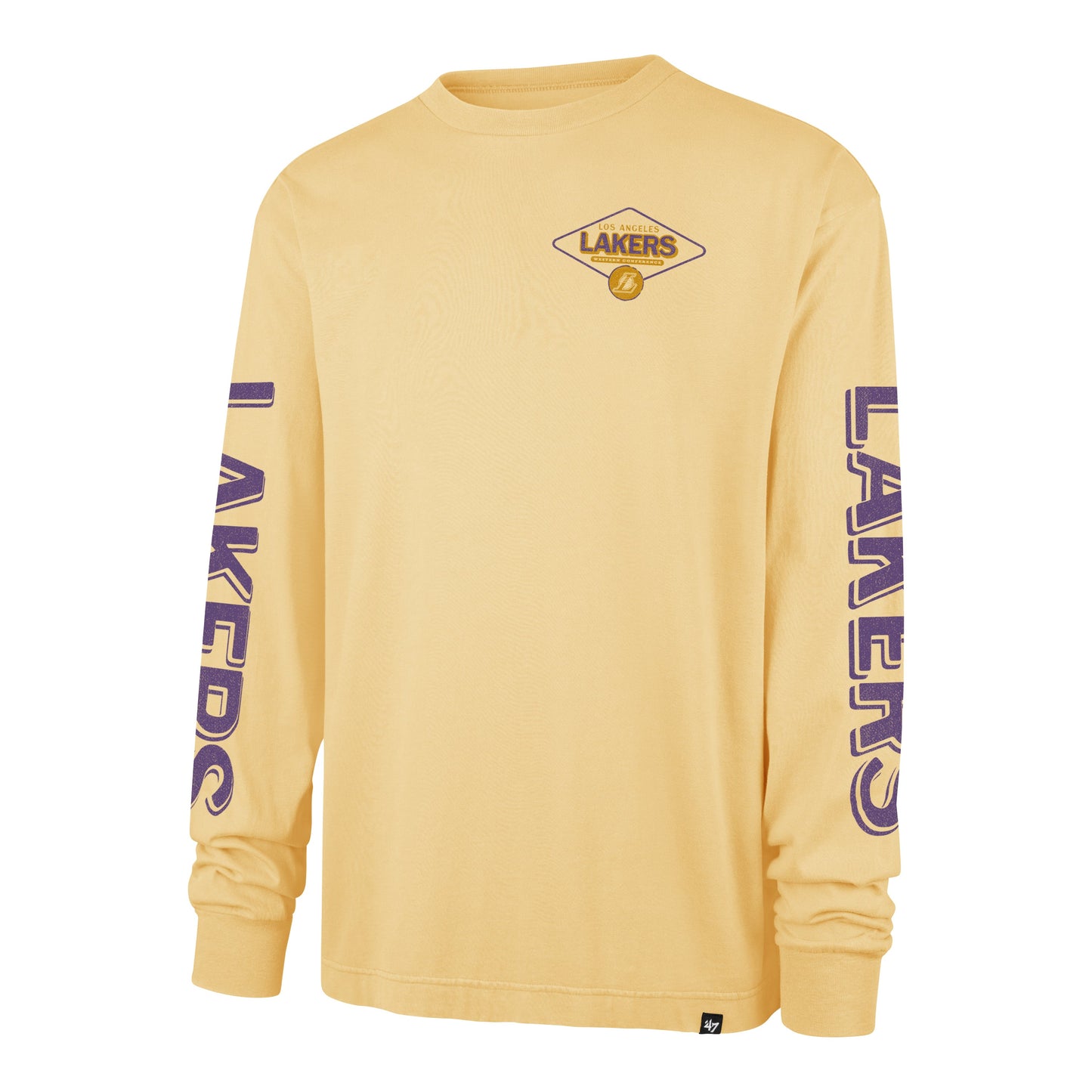 LOS ANGELES LAKERS CAIRN '47 RAVINE FOUNDATION LONG SLEEVE TEE Official NBA Fan Gear