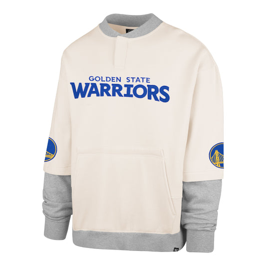 GOLDEN STATE WARRIORS TRIFECTA '47 DOUBLE LAYERED SNAP CREW Official NBA Fan Gear
