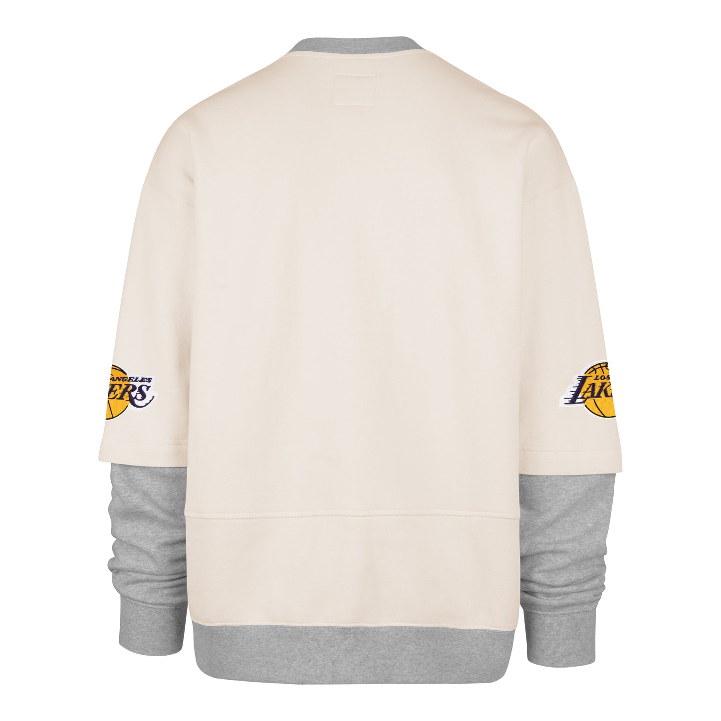 LOS ANGELES LAKERS TRIFECTA '47 DOUBLE LAYERED SNAP CREW Official NBA Fan Gear
