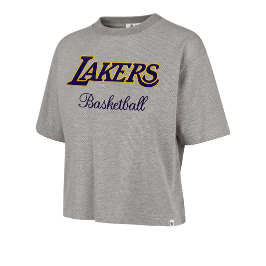 LOS ANGELES LAKERS PIVOT DROP NEEDLE '47 CITY TEE WOMENS Official NBA Fan Gear