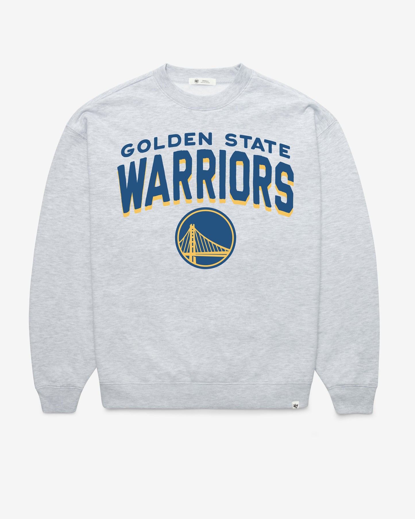 GOLDEN STATE WARRIORS CAMPUS ARCH CLOUD '47 OVERSIZED CREW WOMENS Official NBA Fan Gear