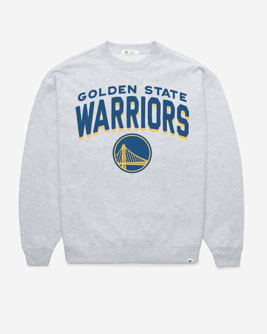 GOLDEN STATE WARRIORS CAMPUS ARCH CLOUD '47 OVERSIZED CREW WOMENS Official NBA Fan Gear