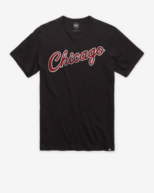 CHICAGO BULLS HARDWOOD CLASSICS GRIT WORDMARK '47 SCRUM TEE Official NBA Fan Gear