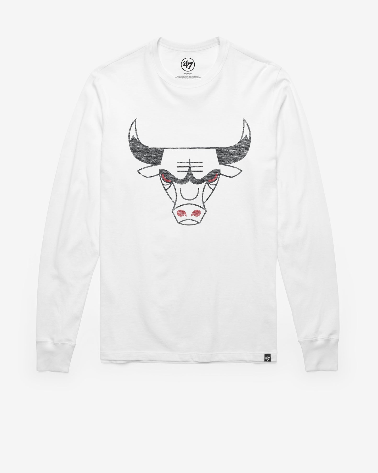 CHICAGO BULLS HARDWOOD CLASSICS PREMIER '47 FRANKLIN LONG SLEEVE TEE Official NBA Fan Gear