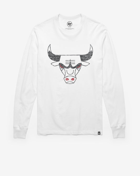 CHICAGO BULLS HARDWOOD CLASSICS PREMIER '47 FRANKLIN LONG SLEEVE TEE Official NBA Fan Gear