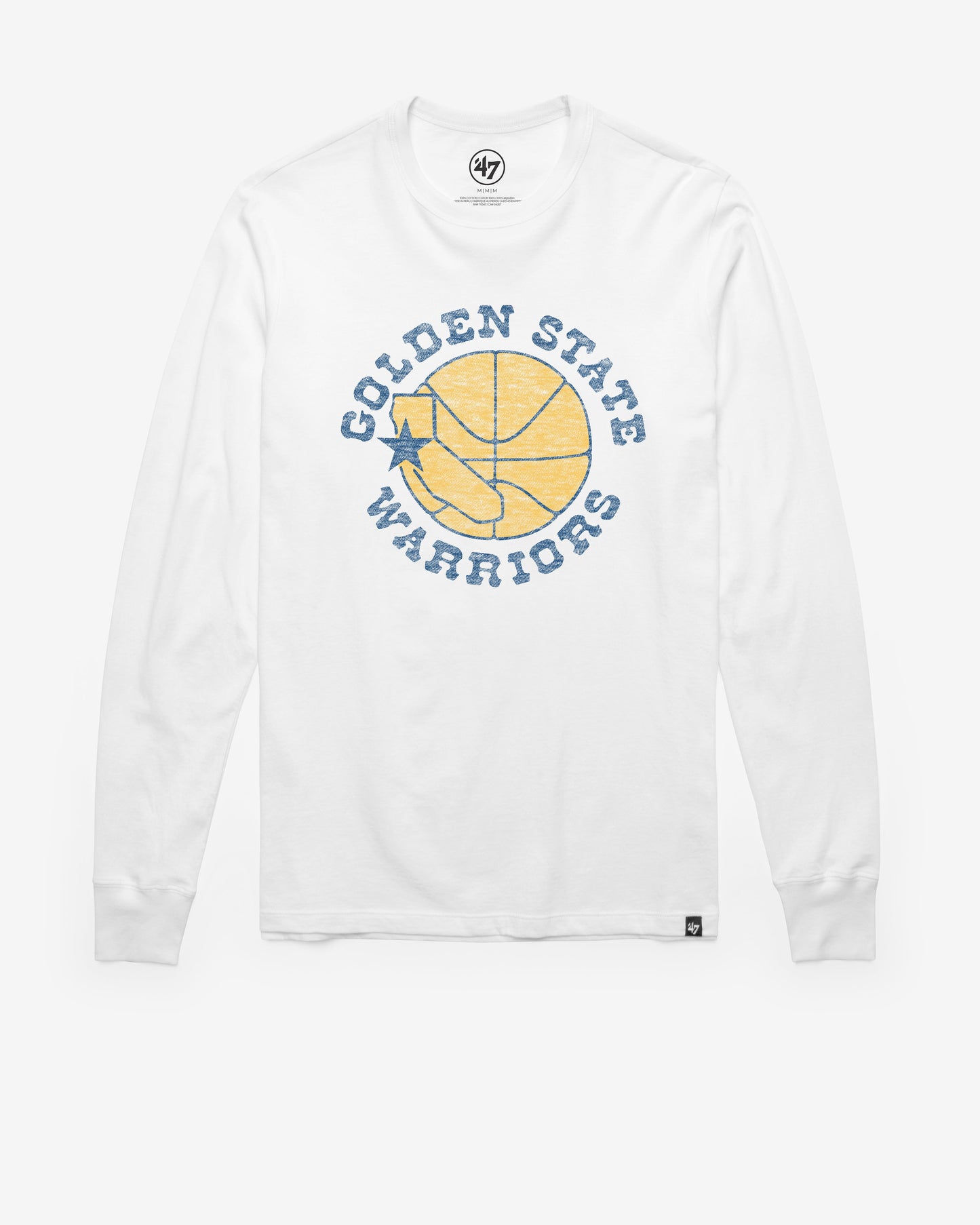 GOLDEN STATE WARRIORS HARDWOOD CLASSICS PREMIER '47 FRANKLIN LONG SLEEVE TEE Official NBA Fan Gear