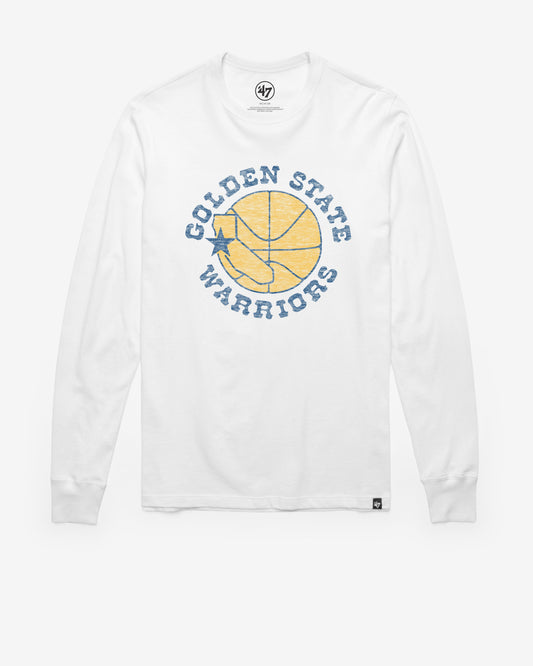 GOLDEN STATE WARRIORS HARDWOOD CLASSICS PREMIER '47 FRANKLIN LONG SLEEVE TEE Official NBA Fan Gear