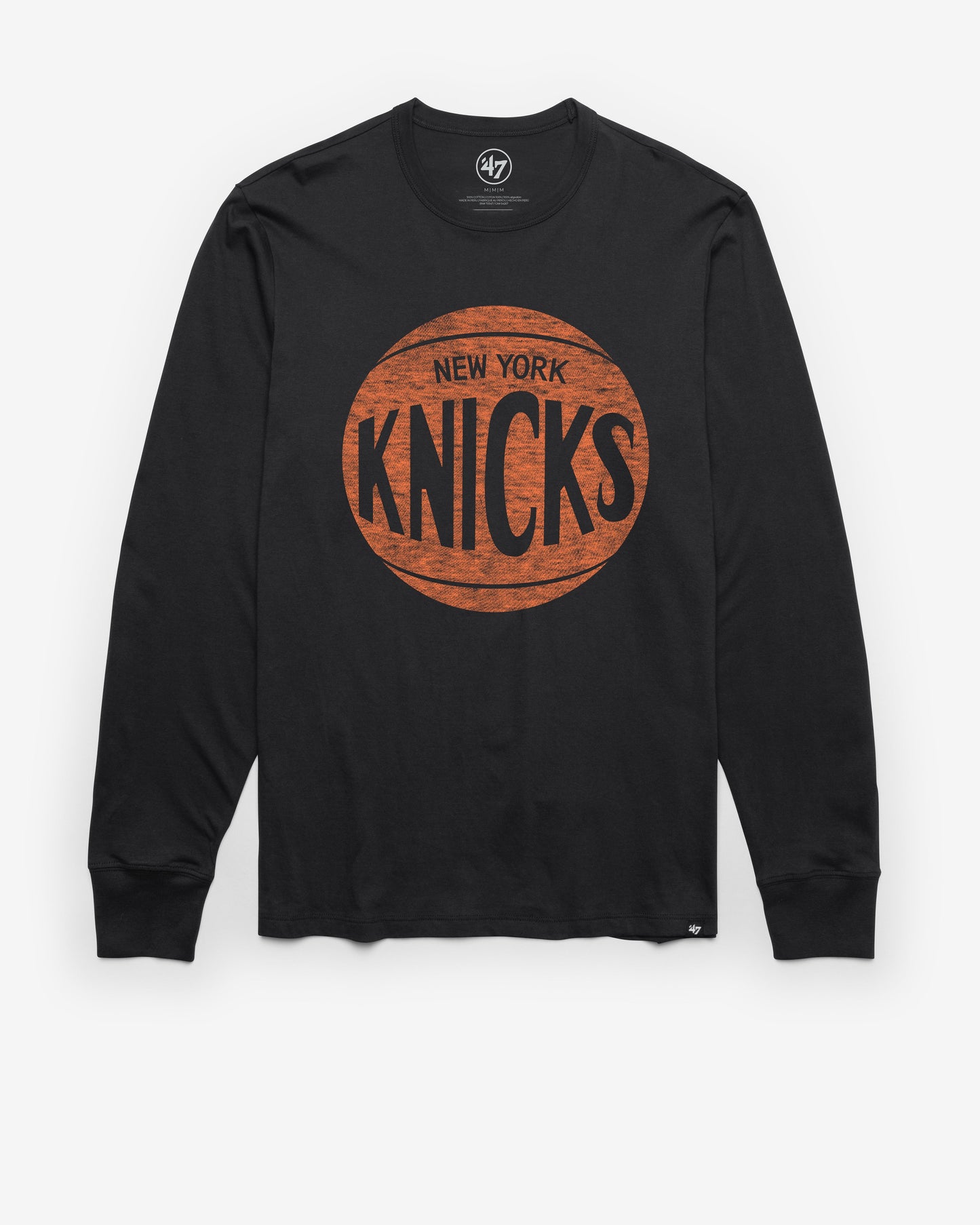 NEW YORK KNICKS HARDWOOD CLASSICS PREMIER '47 FRANKLIN LONG SLEEVE TEE Official NBA Fan Gear