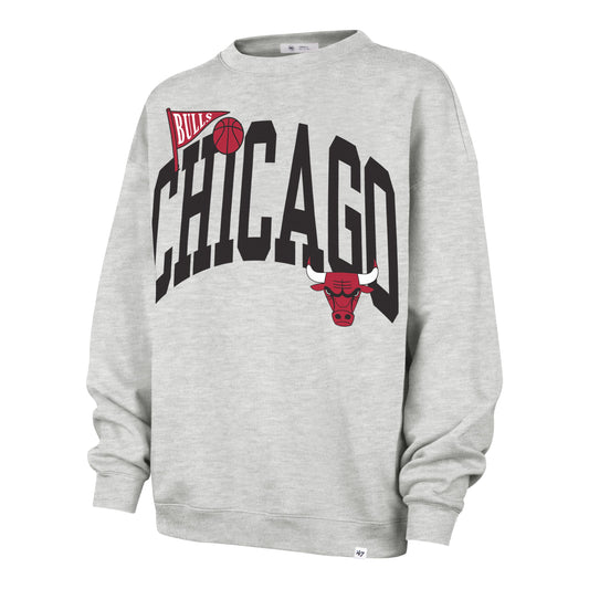 CHICAGO BULLS ARCHED ICON '47 OVERSIZED CREW WOMENS Official NBA Fan Gear