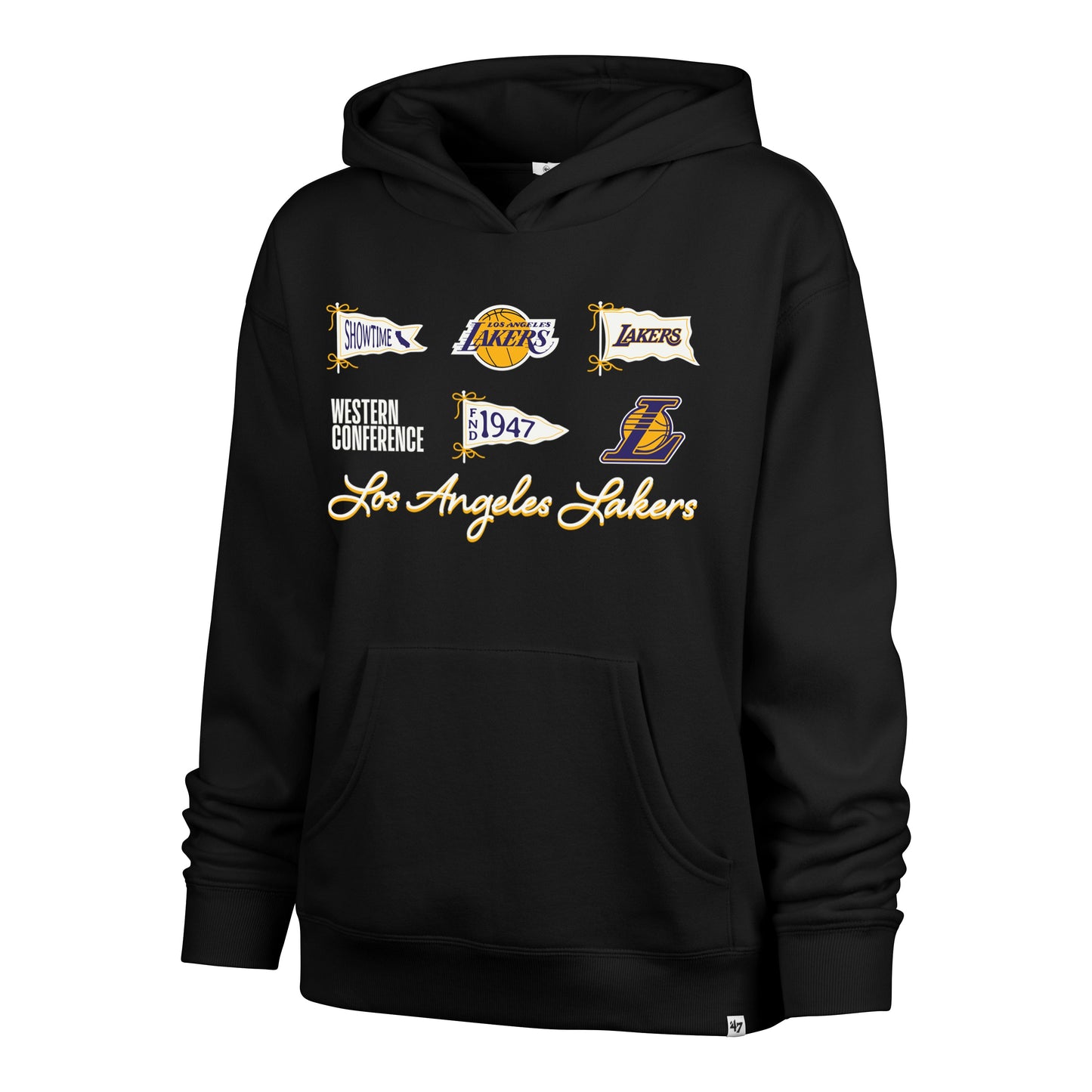 LOS ANGELES LAKERS BOW AND BANNERS '47 NAOMI HOOD WOMENS Official NBA Fan Gear