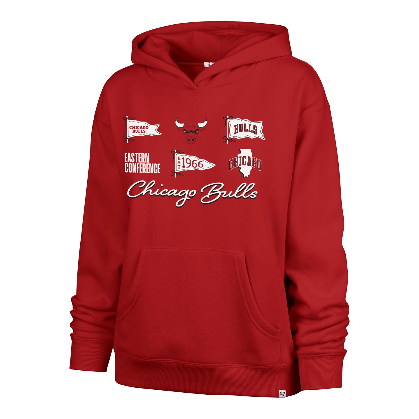 CHICAGO BULLS BOW AND BANNERS '47 NAOMI HOOD WOMENS Official NBA Fan Gear
