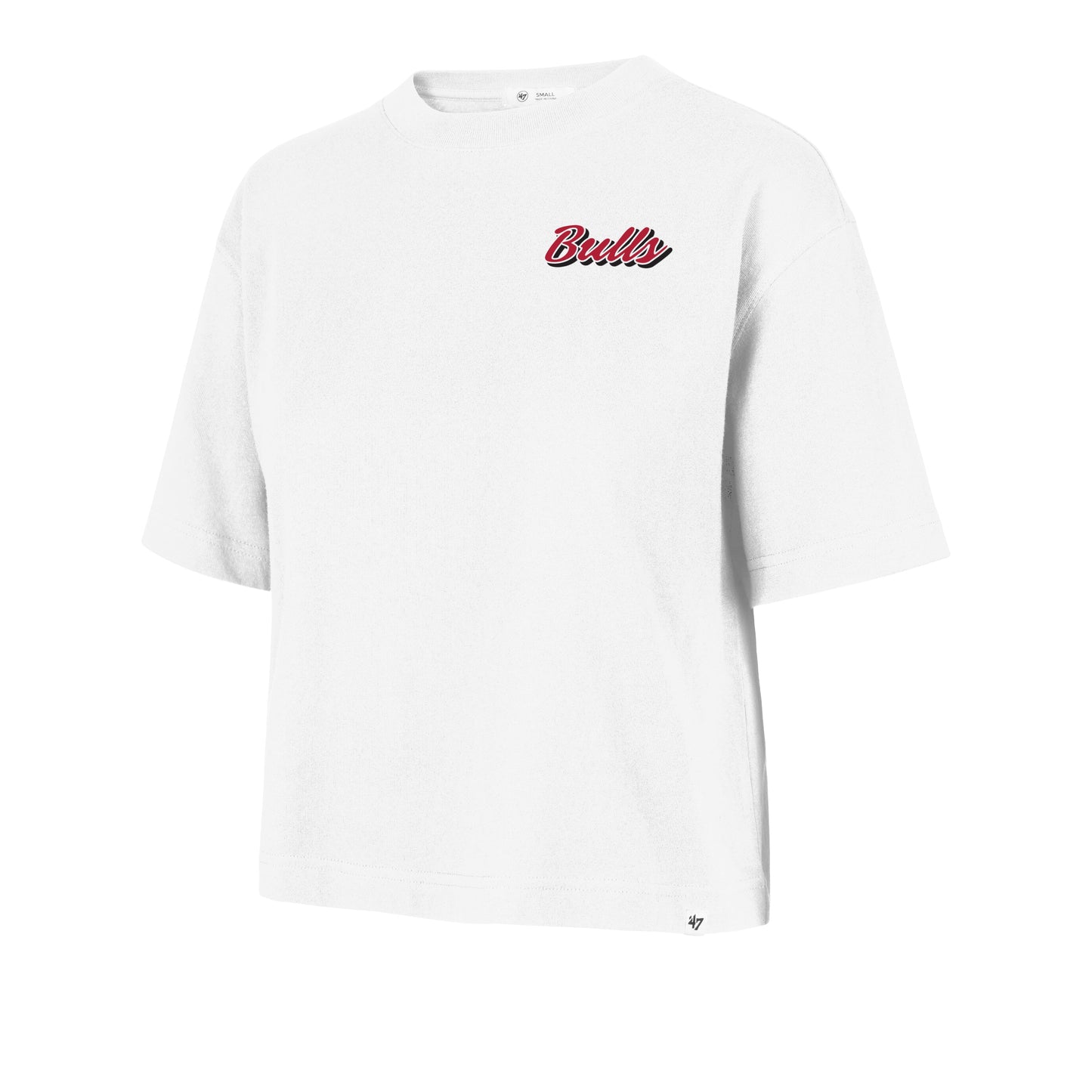 CHICAGO BULLS COLLAGE SCRIPT '47 REED CITY TEE WOMENS Official NBA Fan Gear