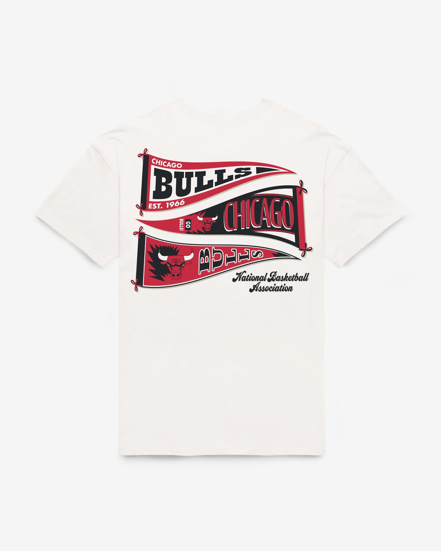 CHICAGO BULLS BOW AND BANNER BACKER '47 SADIE TEE WOMENS Official NBA Fan Gear