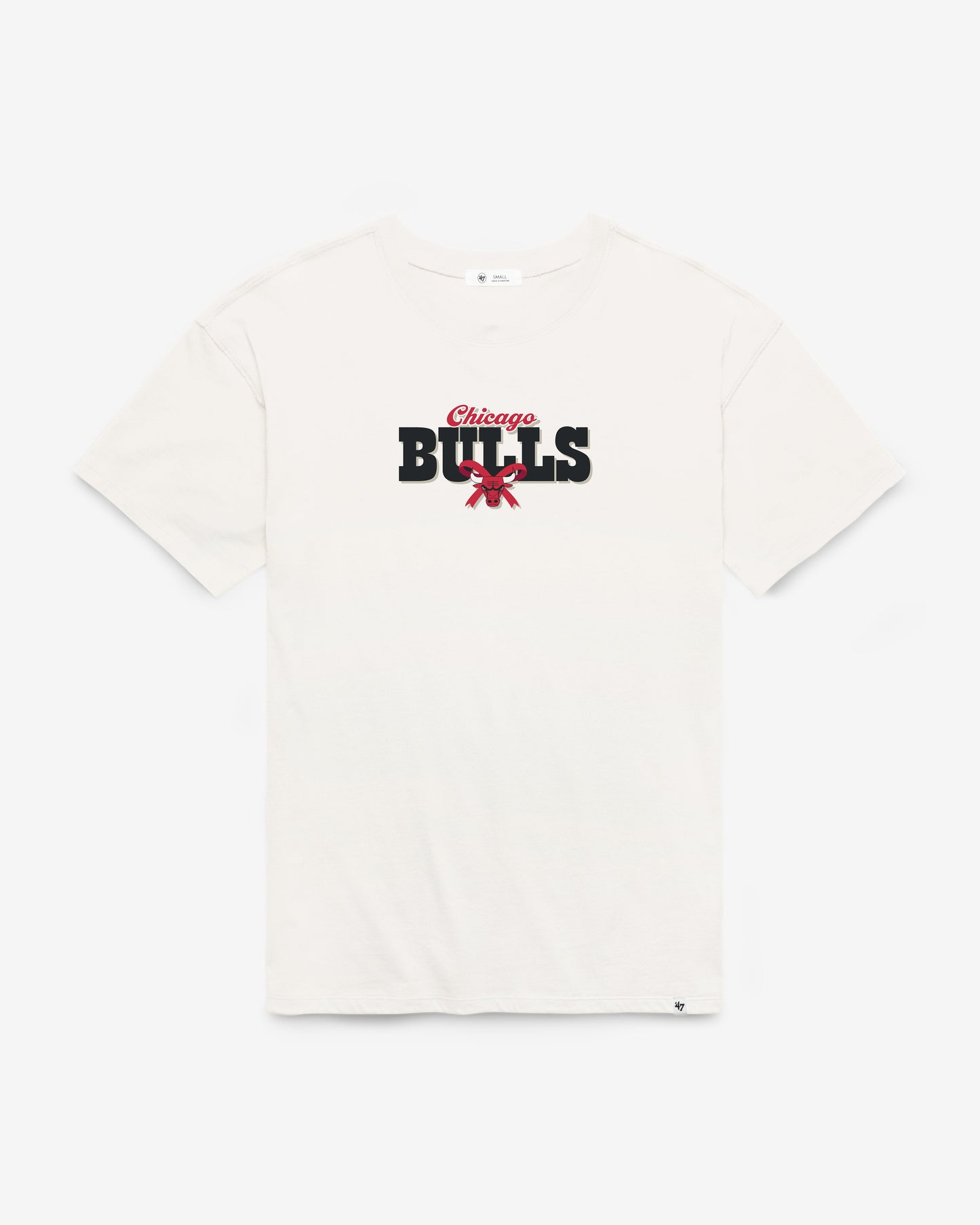 CHICAGO BULLS BOW AND BANNER BACKER '47 SADIE TEE WOMENS Official NBA Fan Gear