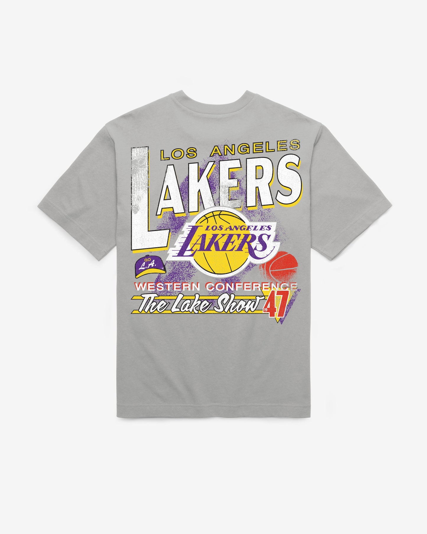 LOS ANGELES LAKERS UNDER BAR '47 FOUNDATION TEE Official NBA Fan Gear
