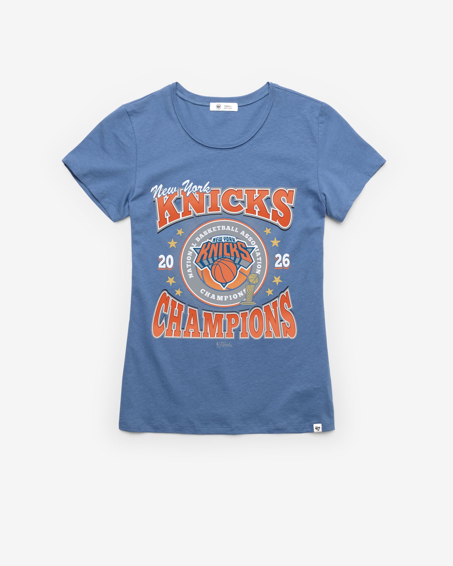 NEW YORK KNICKS 2026 NBA CHAMPIONS '47 WOMEN'S FRANKIE TEE Official NBA Fan Gear