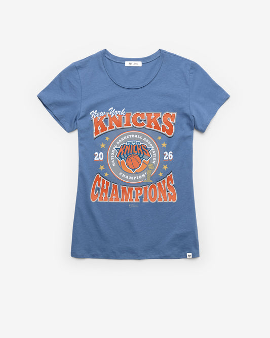 NEW YORK KNICKS 2026 NBA CHAMPIONS '47 WOMEN'S FRANKIE TEE Official NBA Fan Gear