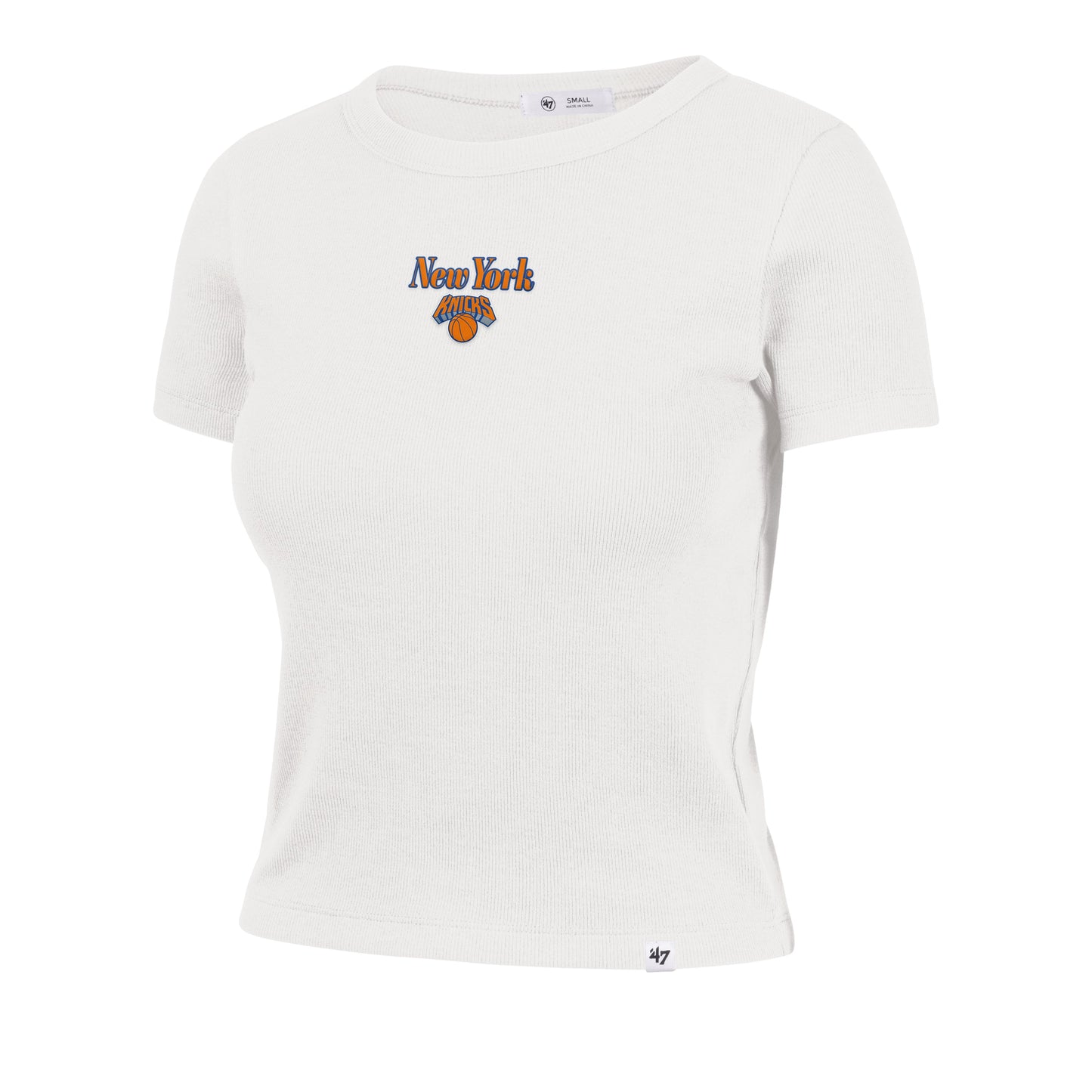 NEW YORK KNICKS STRAIGHT CUT '47 WOMEN'S BABY RIB TEE Official NBA Fan Gear