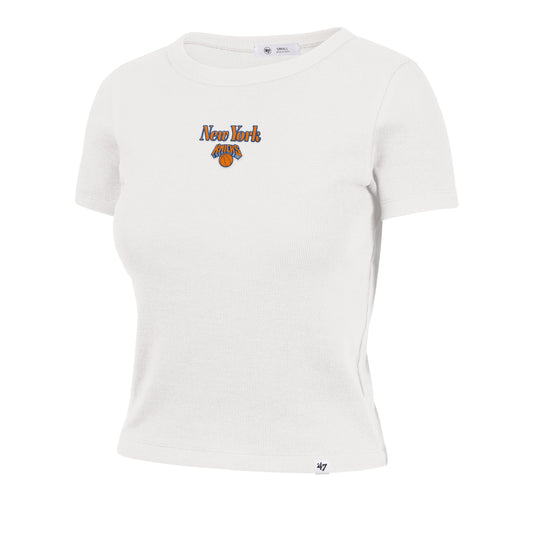 NEW YORK KNICKS STRAIGHT CUT '47 WOMEN'S BABY RIB TEE Official NBA Fan Gear