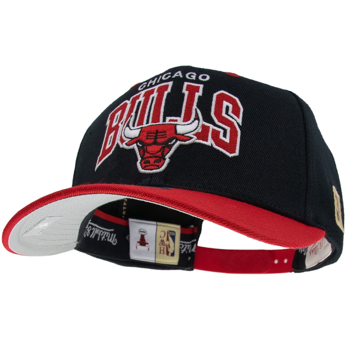 Chicago Bulls NBA Snapback Mitchell & Ness Black/Red Official NBA Fan Gear