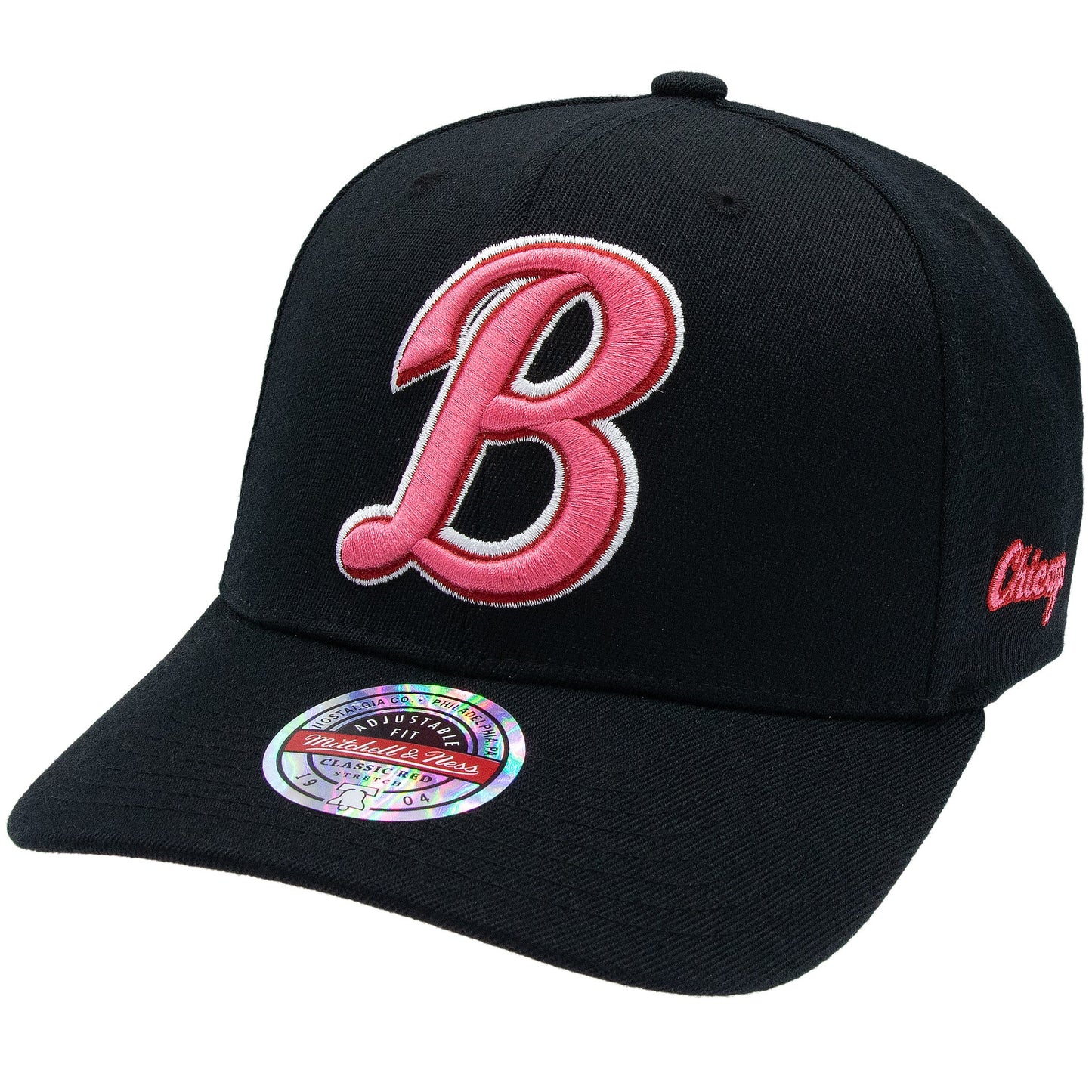 Chicago Bulls NBA Is It Pink? Classic Red Snapback Mitchell & Ness Black/Pink Official NBA Fan Gear