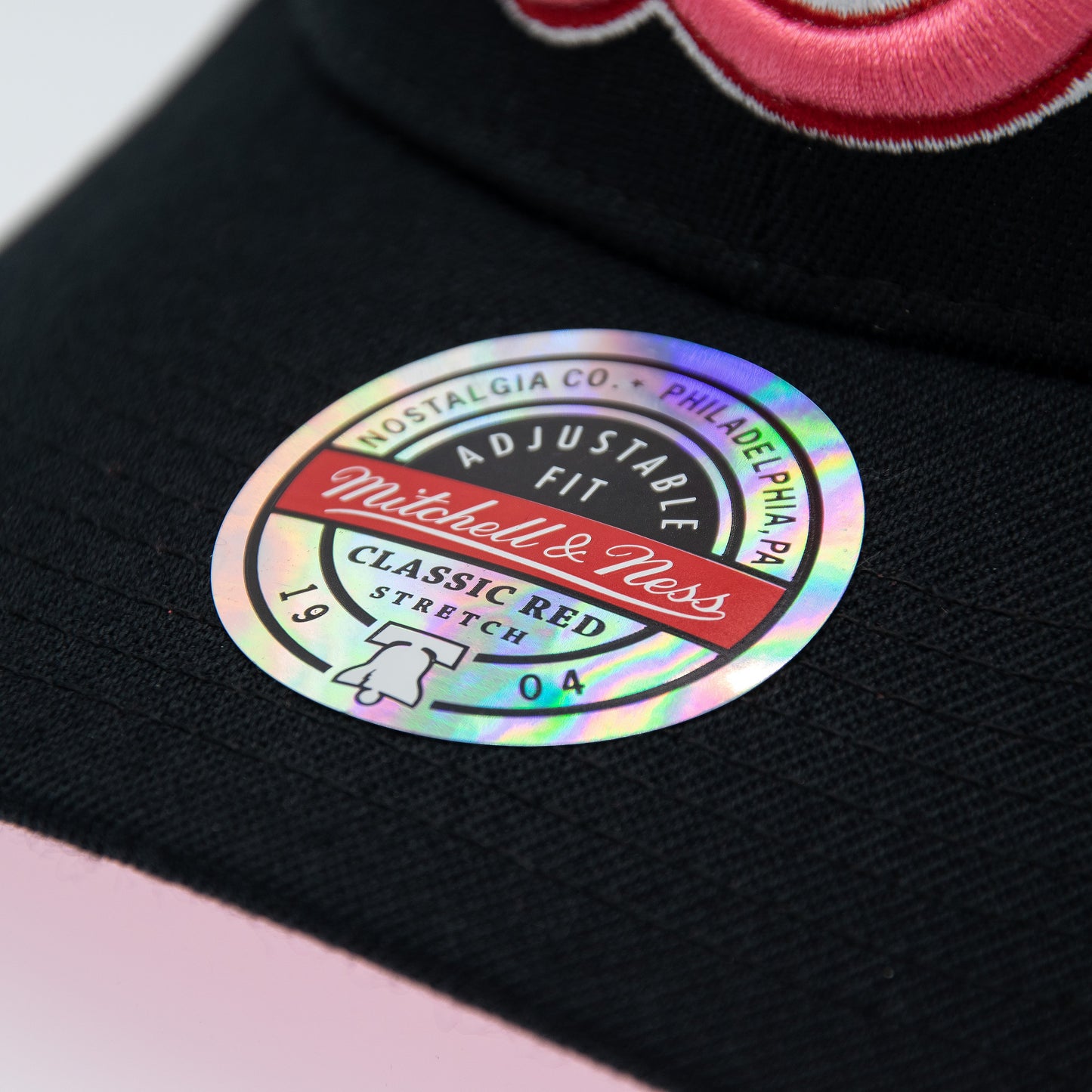 Chicago Bulls NBA Is It Pink? Classic Red Snapback Mitchell & Ness Black/Pink Official NBA Fan Gear