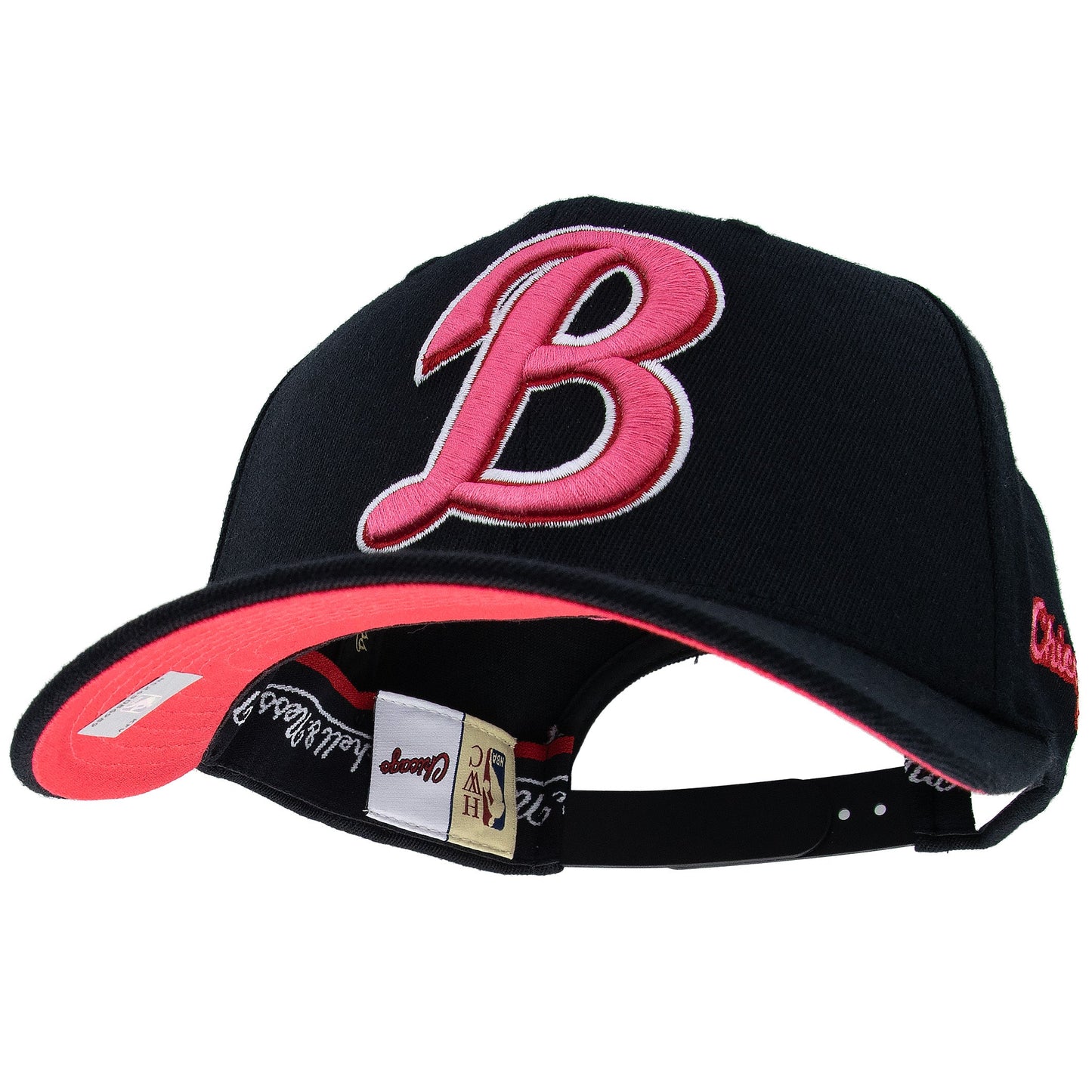 Chicago Bulls NBA Is It Pink? Classic Red Snapback Mitchell & Ness Black/Pink Official NBA Fan Gear