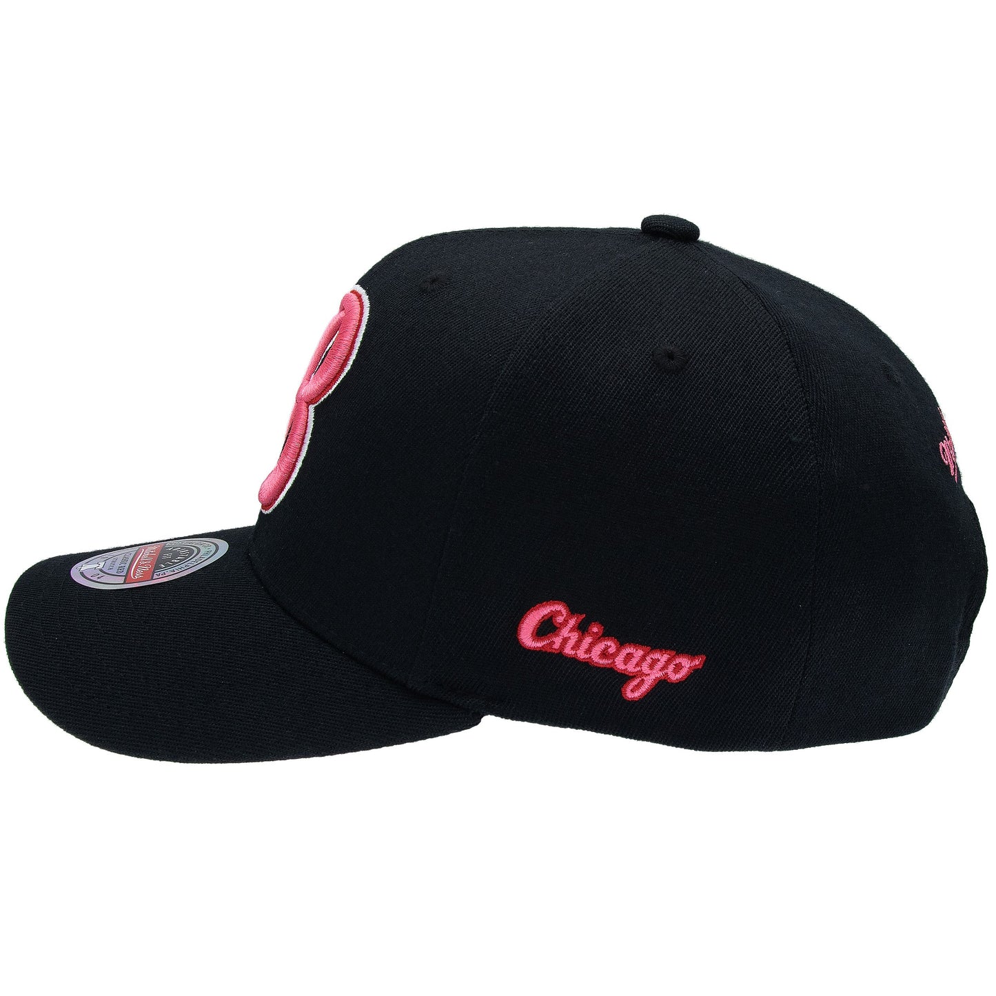 Chicago Bulls NBA Is It Pink? Classic Red Snapback Mitchell & Ness Black/Pink Official NBA Fan Gear