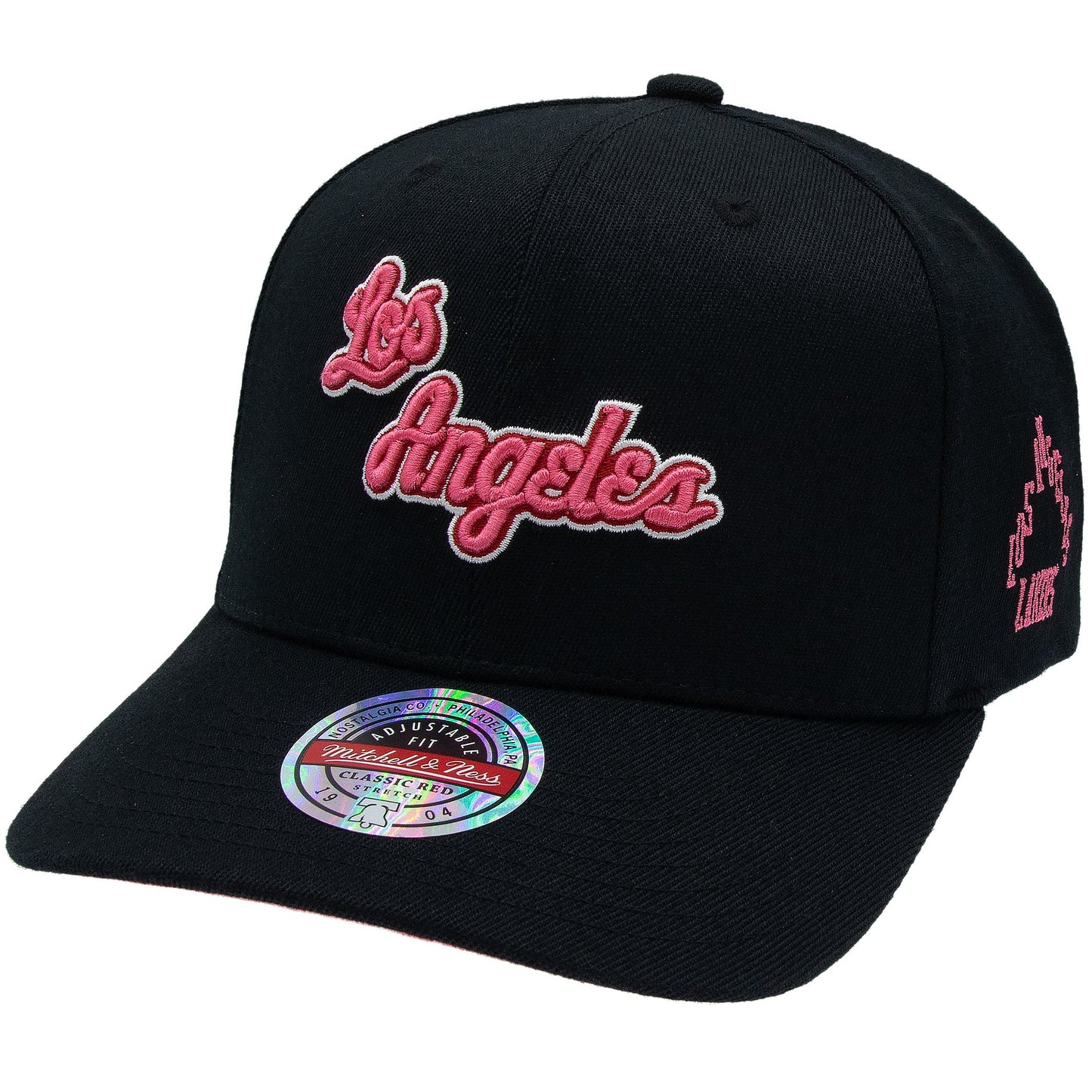 Los Angeles Lakers NBA Is It Pink? Classic Red Snapback Mitchell & Ness Black/Pink Official NBA Fan Gear