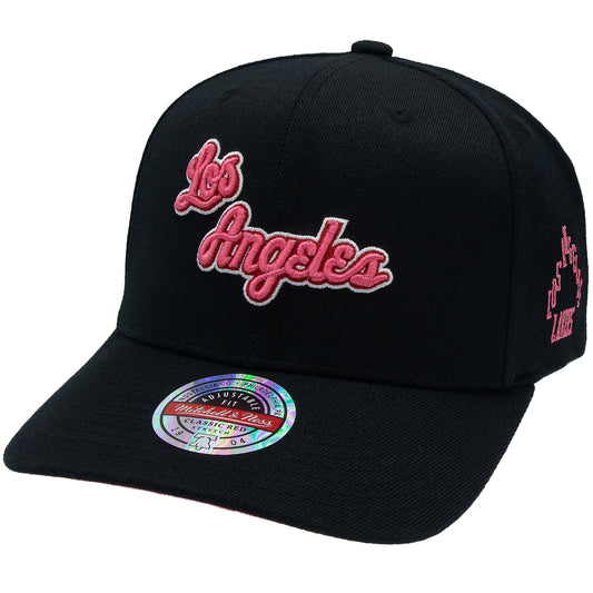 Los Angeles Lakers NBA Is It Pink? Classic Red Snapback Mitchell & Ness Black/Pink Official NBA Fan Gear