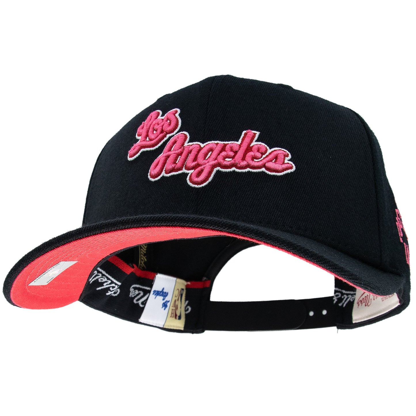 Los Angeles Lakers NBA Is It Pink? Classic Red Snapback Mitchell & Ness Black/Pink Official NBA Fan Gear