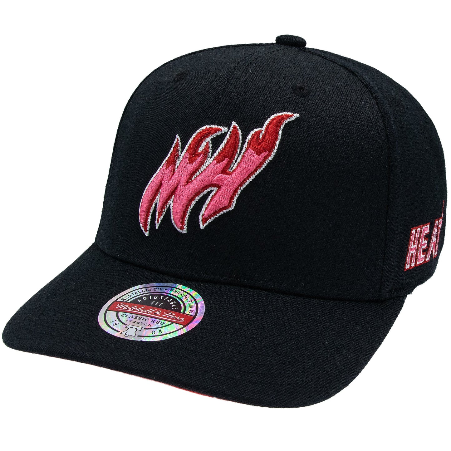 Miami Heat NBA Is It Pink? Classic Red Snapback Mitchell & Ness Black/Pink Official NBA Fan Gear