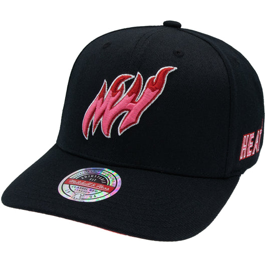 Miami Heat NBA Is It Pink? Classic Red Snapback Mitchell & Ness Black/Pink Official NBA Fan Gear